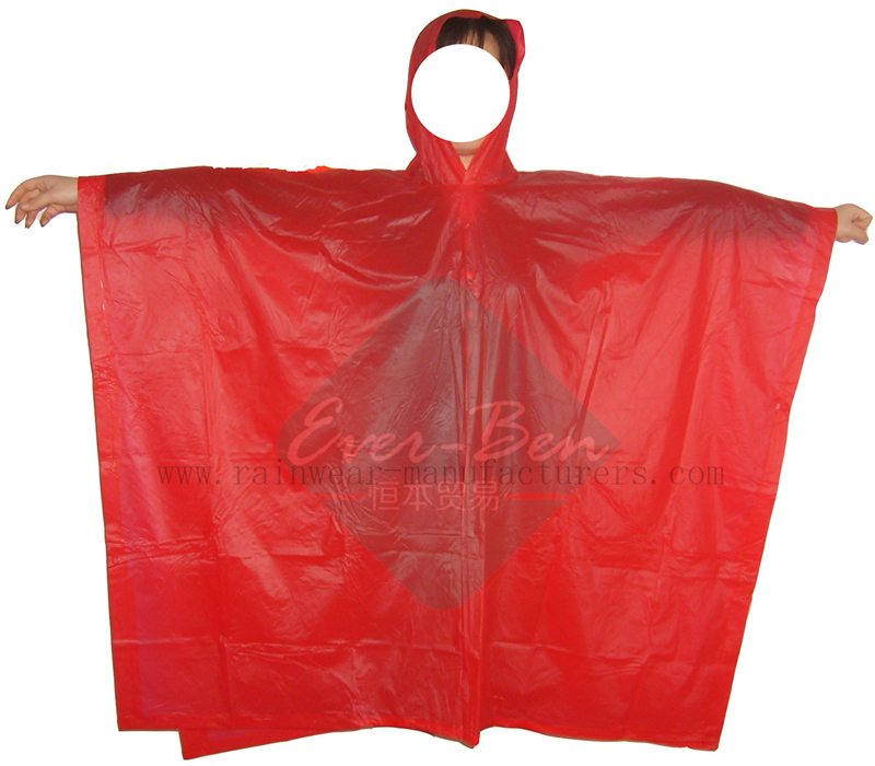 018 Children Red Poncho